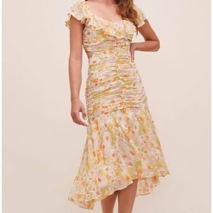 ASTR the Label Devereaux Cutout Floral Dress